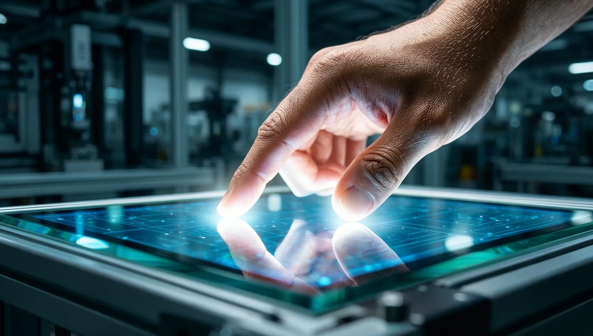 Human interaction with industrial interface